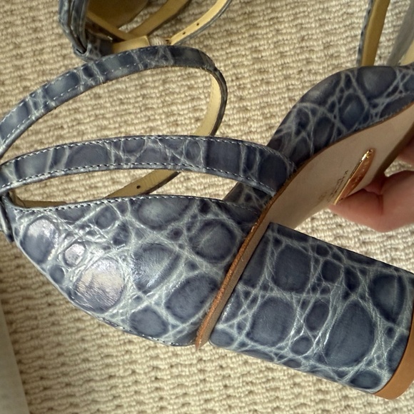 NWOT Perfect Block Sandal 60- Blue Croc - Picture 5 of 5